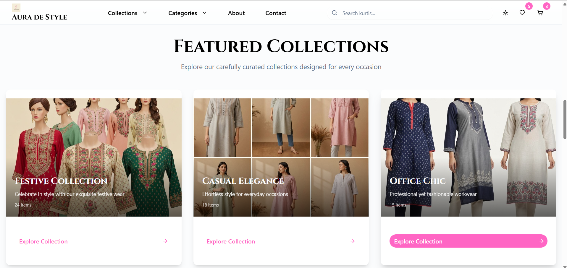 Aura De Style - Ecommerce for Boutique Business